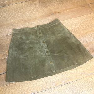 Suede skirt